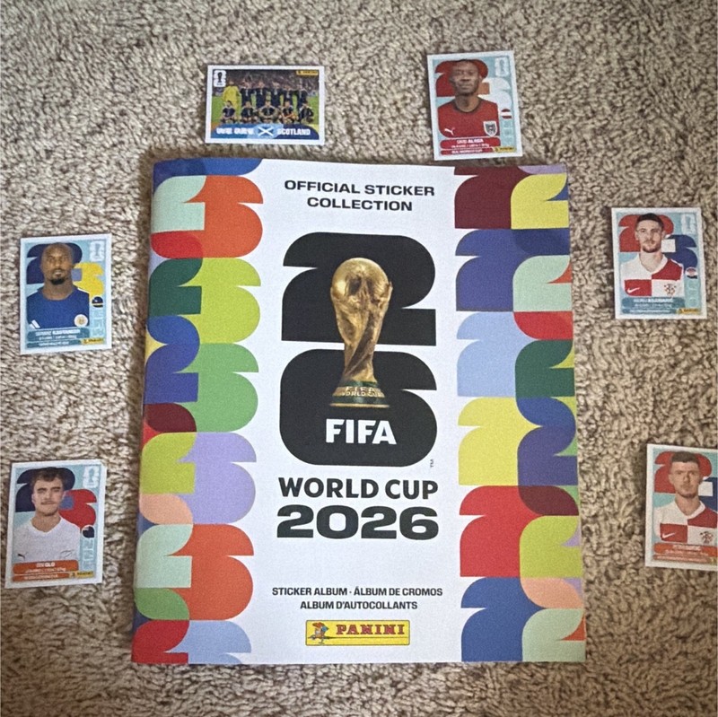 Panini FIFA World Cup 2026 Sticker Album w/ 6 Stickers 