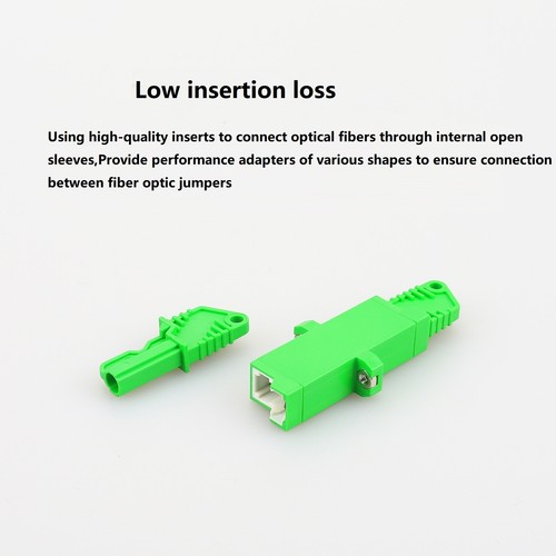 2-20dB E2000 /APC Fiber Adapter Connector Simplex Optical Fiber Coupler Plate B - Afbeelding 11 van 12