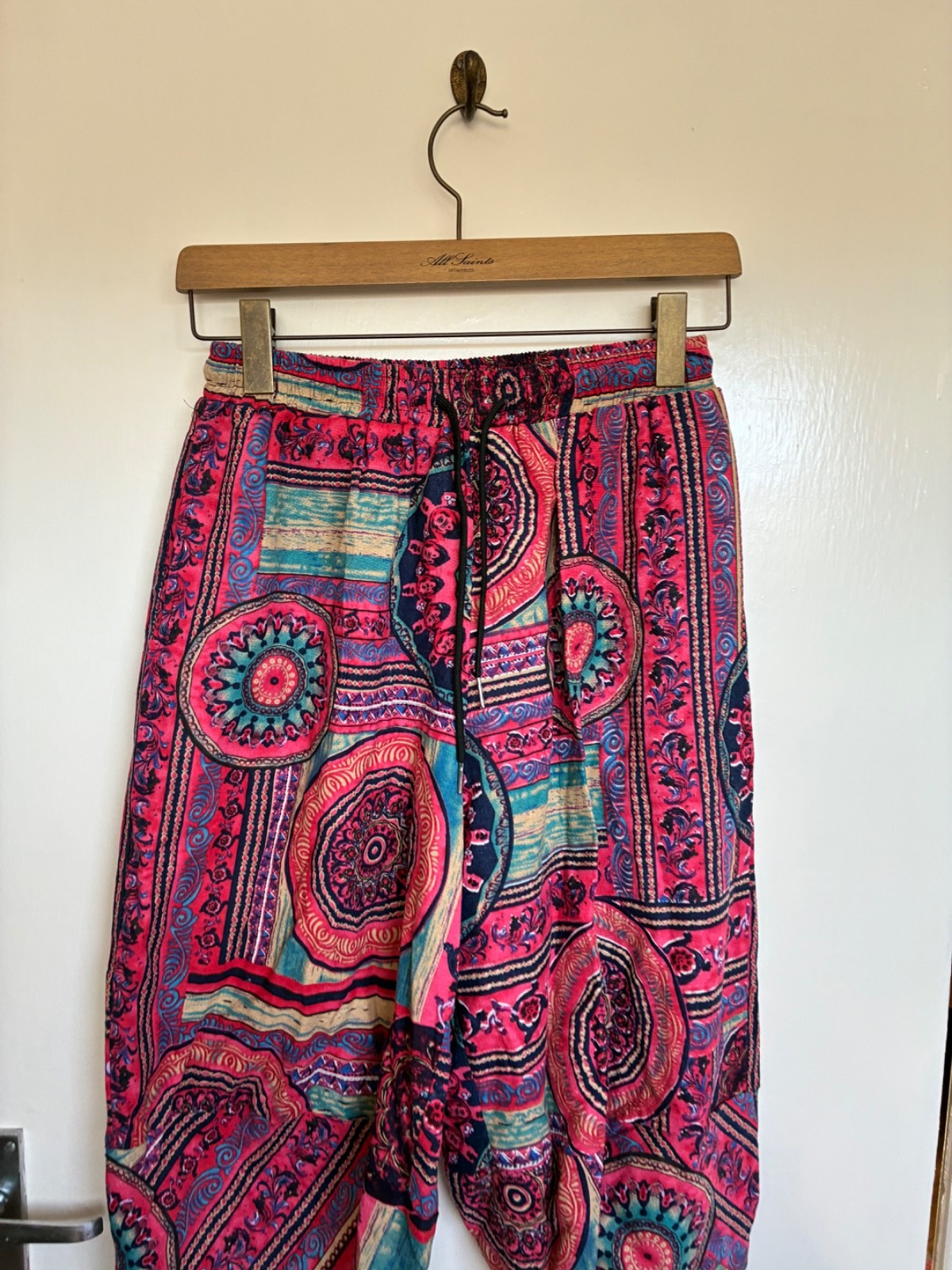 CROPPED HAREM PANTS PATCHWORK PRINT YOGA FESTIVAL… - image 4