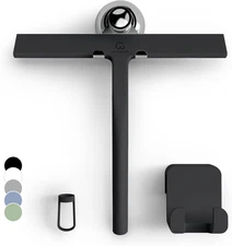 Shower Squeegee for Glass Doors, Silicone Window Squeegee, Bathroom and Glass Cl