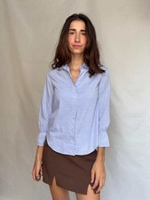 Camisa de algodón con botones con puños f…