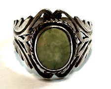 Vintage Navajo Sterling Silver Turquoise Ring Sz 7.5