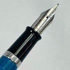 Vintage Sheaffer's Skrip 304 Fountain Pen Blue & Silver MidCentury — photo 7