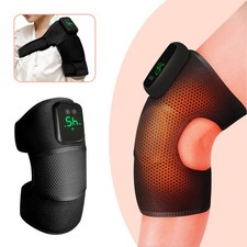 Knee Massager with Red Light Therapy Heat Compress Vibration for Parents Gift