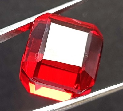 Natural 53.60 Ct Mozambique Red Ruby Cube Cut IGL Certified Loose Gemstone 5JOR