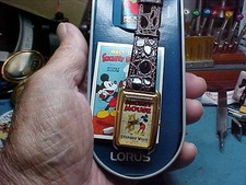 NICE STILL IN BOX MICKEY MOUSE WATCH BY LORUS STEAMBOAT WILLIE MODEL V515-5A70