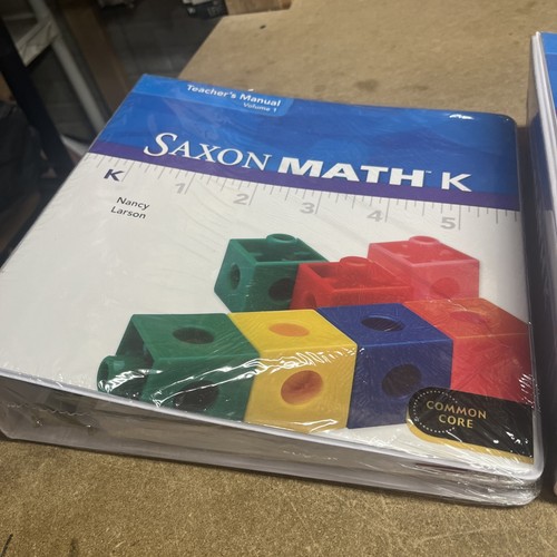 SAXON MATH KINDERGARTEN, TEACHER'S MANUAL, VOLUMEs 1 & 2 By Nancy Larson NEW - Picture 2 of 7