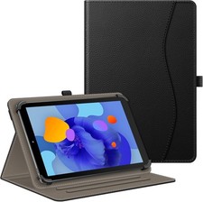 Black Multi-Angle Viewing Stand Cover Case for 9-11 inch Tablets, Hands-Free