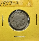 (VG) 1923 S 5C Buffalo Nickel Very Good. Free Shipping Trusted Seller