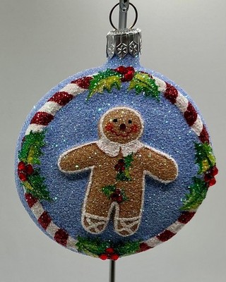 Patricia Breen 2006 Ginger Boy Medallion Christmas #2613 2.75 H Ornament