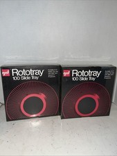 Rototray 100 Slide Tray for 2 x 2 Slides - Gaf Sawyer - Lot of 2- New Sealed