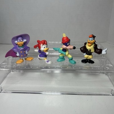 DARKWING DUCK LOT Of 4 - 2'' PVC Figures Disney Kellogg's Cereal Toy 1992 Vintage
