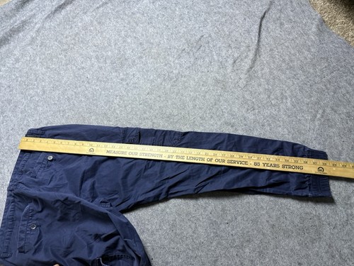 Guess Cargo Pants Mens 34x27 Blue Jogger Casual Active Hiking Los Angeles - Picture 9 of 9