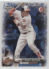 2017 Topps Holiday Bowman Blue Winter Wonderland 2/50 Manny Machado #TH-MM k0w