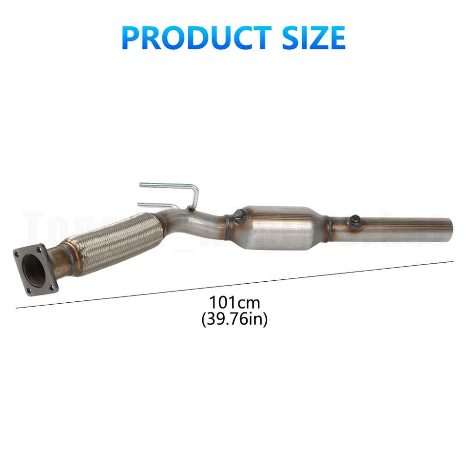 For 2005-2011 Volkswagen Jetta Golf Rabbit 2.5L Catalytic Converter & Flex Pipe Foto 2 de 4