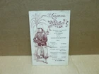 MILITARIA 3rd COLONIAL Illustrated Program Card October 1907