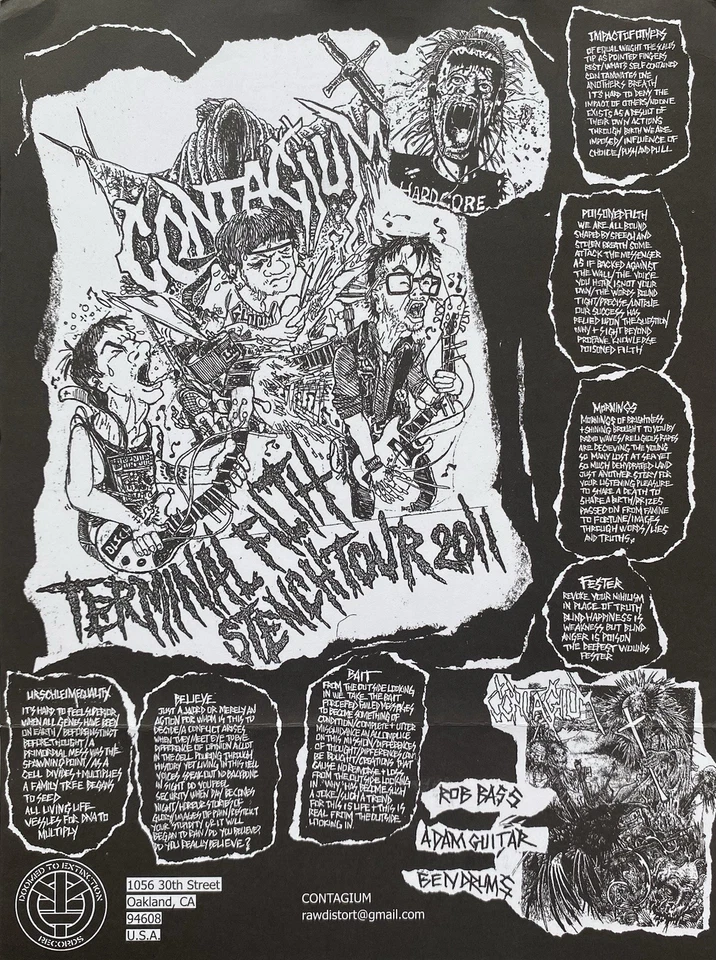 CONTAGIUM 7” EP VINYL HARDCORE CRUST PUNK AMEBIX AXEGRINDER CELTIC FROST ZYGOME Foto 2 de 4
