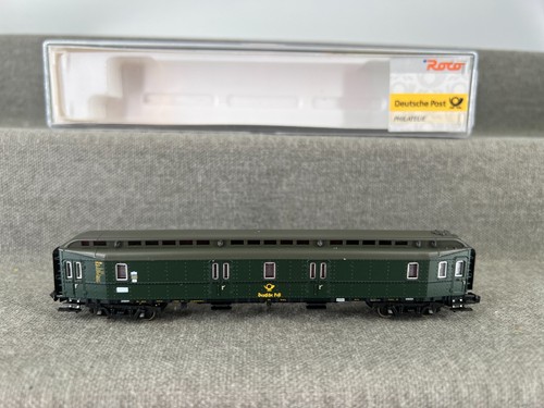 ROCO Spur N 00629 Personenwagen Bahnpostwagen Post4ü-a/21.6 der DB in OVP | Condition: Gebraucht