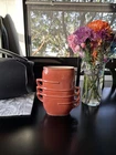 Vintage Red Wing Pottery Vase 1359 Art Deco 7.5" Cooper Brown Stacked Teacup