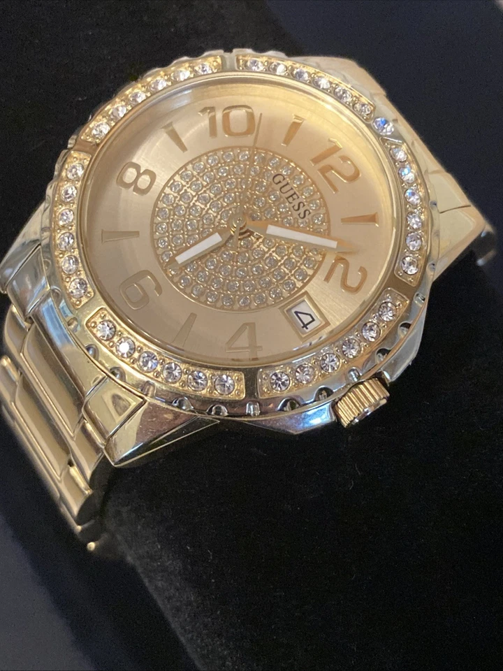 Reloj Mujer GUESS Tono Dorado U0779L2 Bisel Cristal Fecha Foto 3 de 4