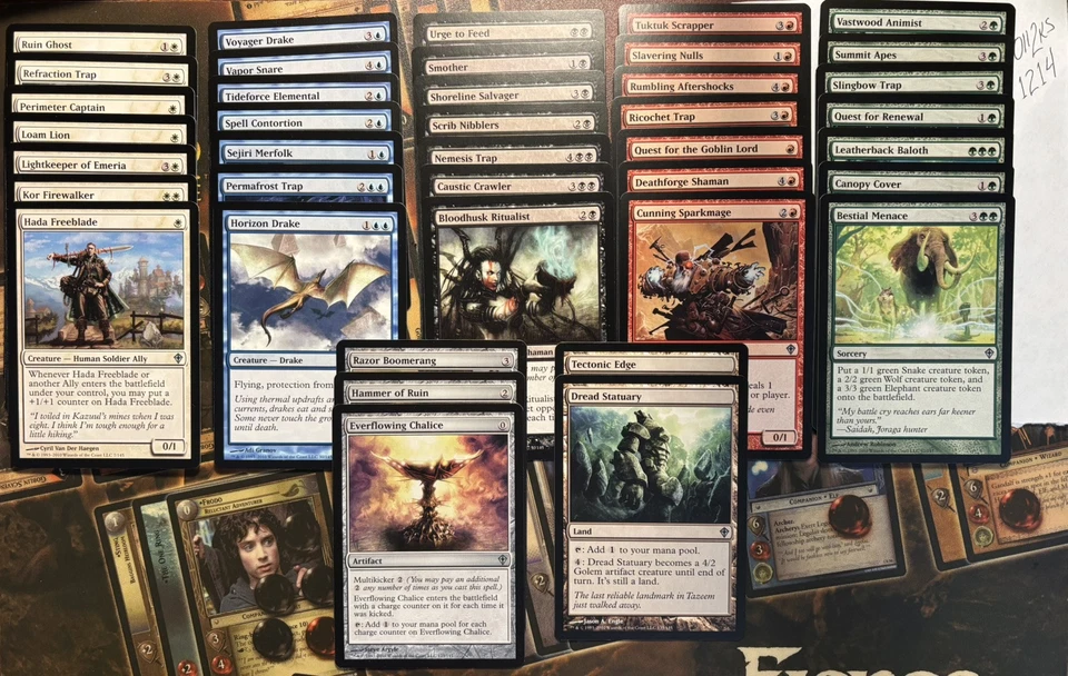 MTG Worldwake UNCOMMON COMPLETE SET WWK 40 cards NM - Image 2 of 3