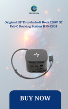 Original HP Thunderbolt Dock 120W G2 Usb-C Docking Station HSN-IXO1