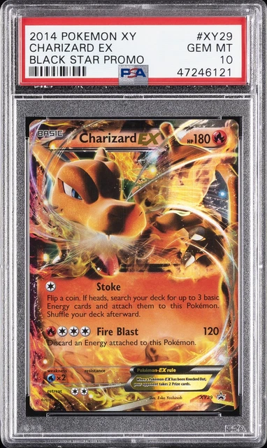 2014 POKEMON XY BLACK STAR PROMO #XY29 CHARIZARD EX PSA 10