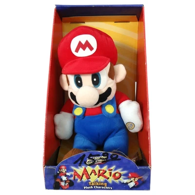 Talking Mario Collect. Vintage Plüsch Figur Spielzeug N64 Nintendo 30cm 1998 OVP - Bild 1 von 4