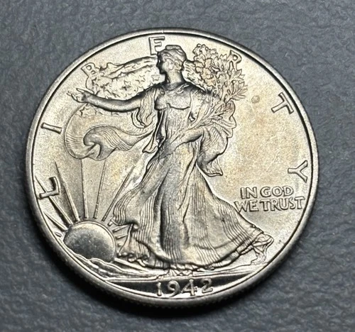Photo of a 1942-D Walking Liberty Half Dollar from an eBay listing that sold on Jul 22, 2026