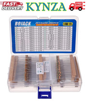 BOJACK 1000 Pcs 25 Values Resistor Kit 1 Ohm-1M Ohm with 5 1/4W Carbon Film Res
