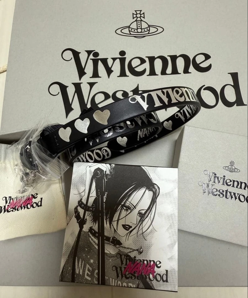 Vivienne Westwood Nana 25th Choker Schwarz Leder 