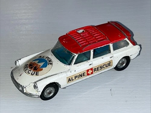 ORIGINAL VINTAGE DIECAST 513 CORGI TOYS CITROEN SAFARI ALPINE RESCUE RESTORATION