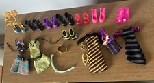 Monster High Accessory Lot: Shoes, Dressses, Jewelry