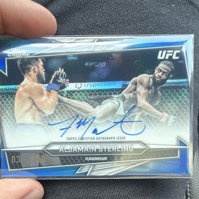 Topps 2026 Topps Chrome UFC Aljamain Sterling #BAV-AS Auto Serial Numbered /150