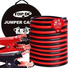 Topdc 4 Gauge 25 Ft Automotive Battery Jumper Cables Heavy Duty Booster Cables Topdc 4 Gauge 25 Ft Automotive Battery Jumper Cables Heavy Duty Booster Cables