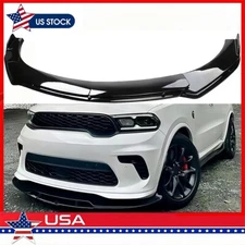 For Dodge Durango SRT GT Glossy Black Front Bumper Lip Splitter Body Kit Spoiler