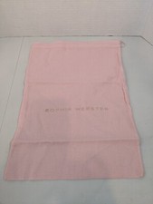 Sophia Webster Authentic Dust Bag Pink Drawstring 15.5"Lx10.8"W