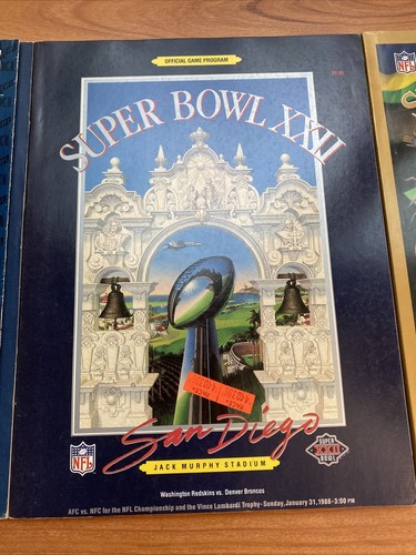 3 SUPER BOWL Programs XXI XXII XXIV - Denver Broncos vs Giants Redskins 49ers - Picture 3 of 5
