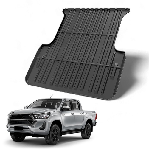 HEAVY DUTY RUBBER TRUCK BED MAT LINER FOR TOYOTA HILUX DOUBLE CAB 2020-2024 - Picture 2 of 7