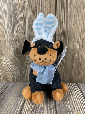 DanDee Easter Dog with Bunny Ears Stuffed Animal Plush 6.5 