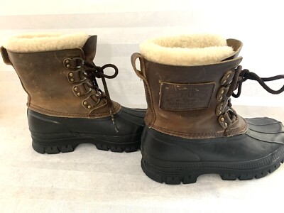 Polo Ralph Lauren Landen Shearling Duck Winter Rain Boots  display picture 1