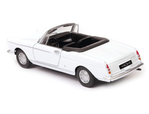 Peugeot 404 Cabriolet French Car Model White Diecast 1:34-1:39 Scale Welly - Picture 7 of 7