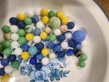 Mixed Bundle of Marbles. Blacklight UV Uranium Marbles Lot.