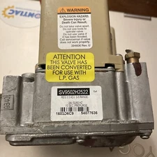 L.P Furnace Smart Gas Valve SV9502H2522 Honeywell