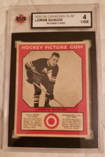 1933-34 V252 Canadian Chewing Gum - Lorne Duguid RC - Montreal Maroons KSA 4 VGE