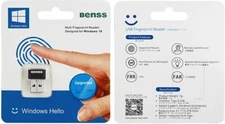 Benss USB Fingerprint Reader Key Biometric Scanner Sensor Windows 10 11 Hello