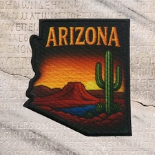 Arizona State Flag iron-on PATCH EMBLEM applique - Souvenir Patch