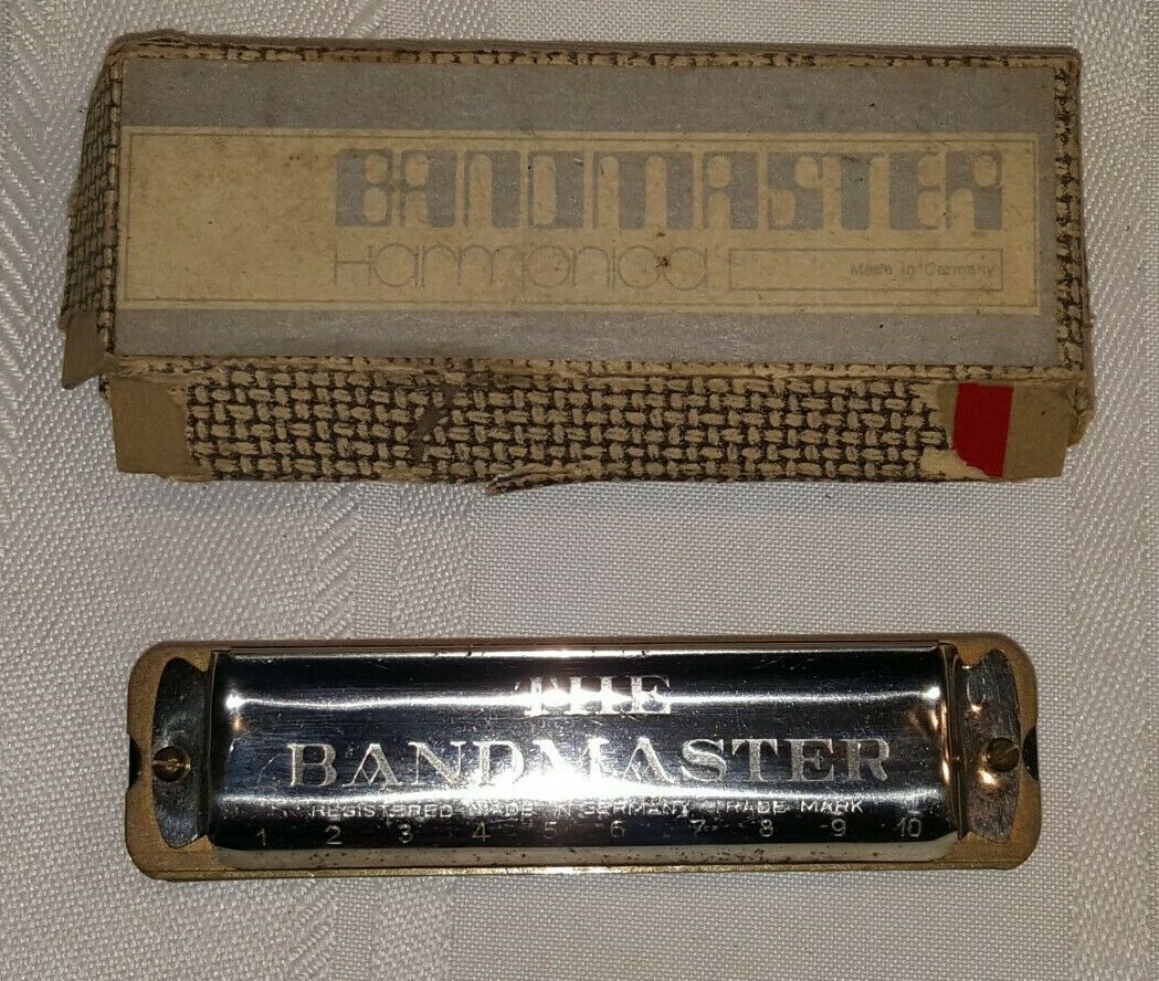 Vintage Bandmaster Harmonica Key C Chrome Made in Germany eBay