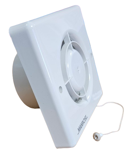 Zugschnur Dunstabzugshaube 100mm 4" Bad WC Wand mit Zugschnur - Manrose XF100P - Bild 3 von 14