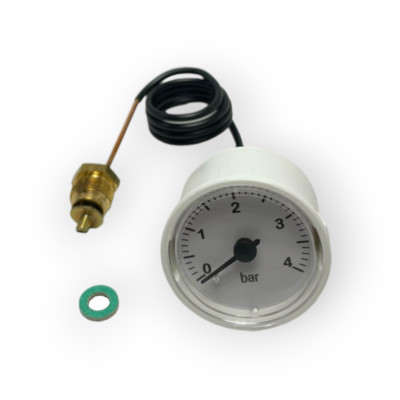 FERROLI HYDROMETER Ø 40 CAPILLARY WHITE ART 39806330 066218 BOILER DOMINA C 24